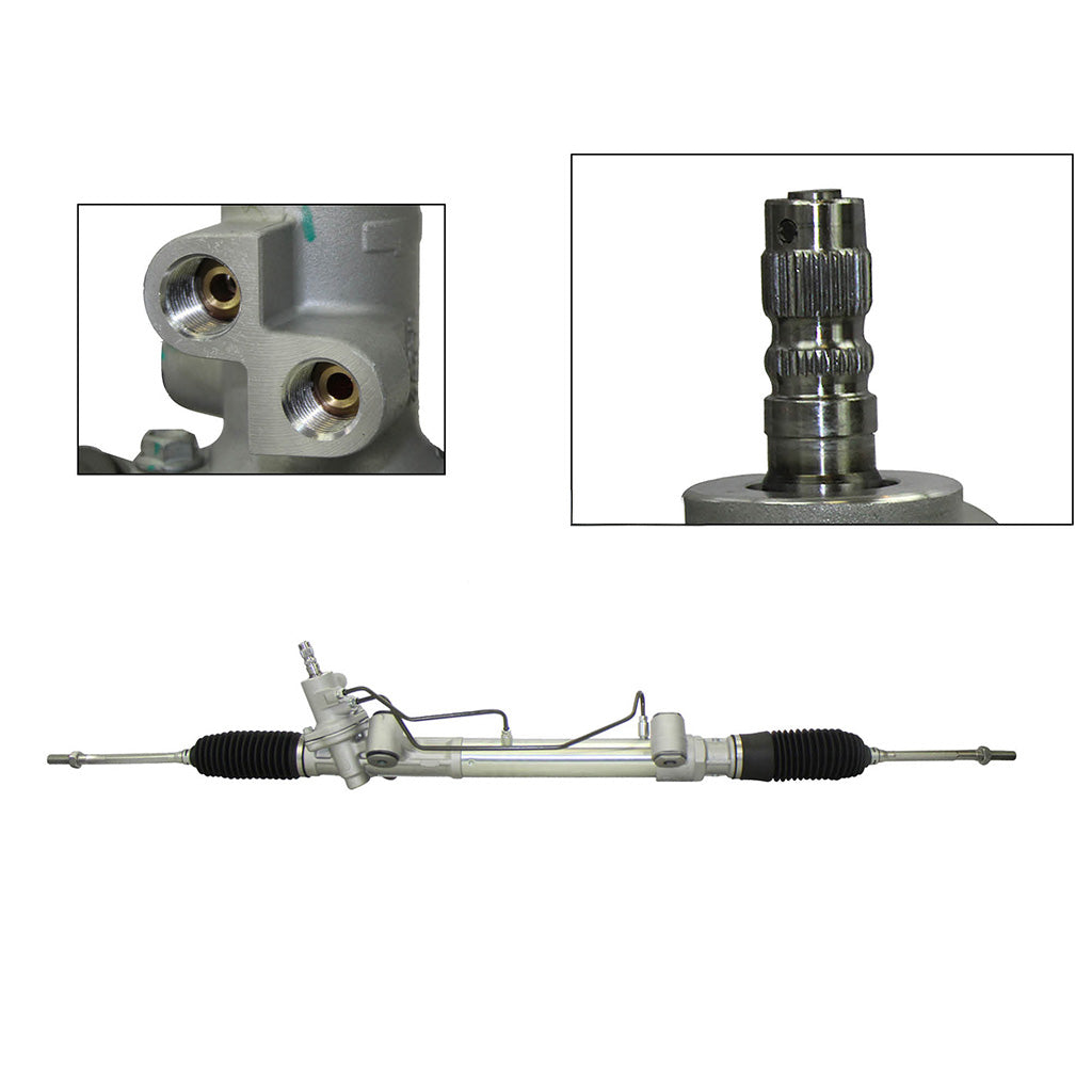 Cremallera/Caja de Dirección Hidráulica Nueva compatible con Toyota Hilux 2WD/4WD 2.7L 2006 al 2015 (Buje orificio ancho, toma o/bajo profundo)